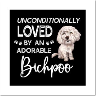 Unconditionally Loved By An Adorable Bichpoo Posters and Art